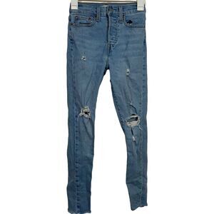 Levi’s Distressed Light Wash Wedgie Skinny Jeans